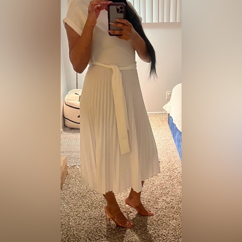 White Dress w/ crease.